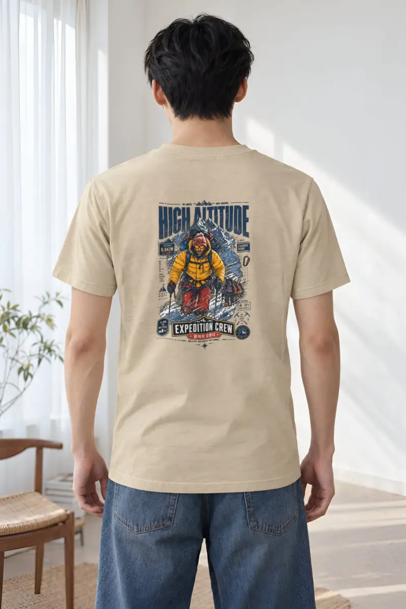 "No Limits Only Heights" Heavyweight Unisex Crewneck T-shirt
