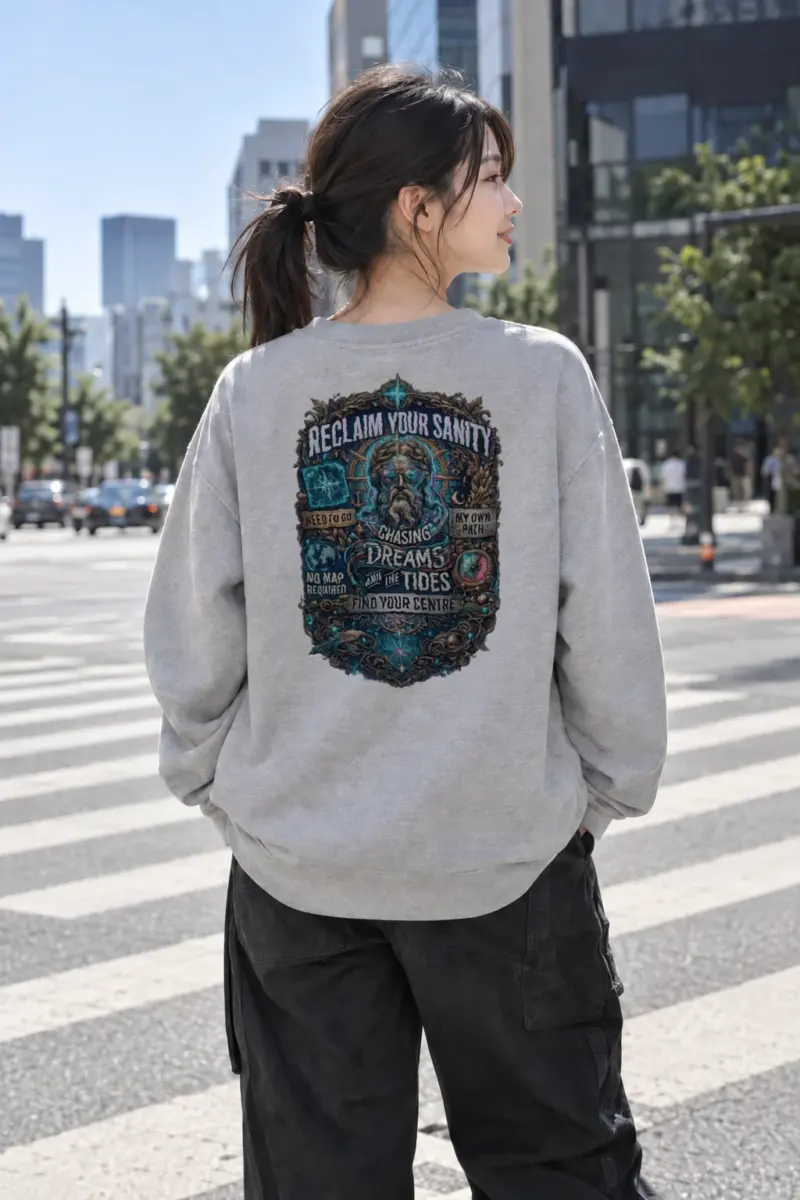 “No Map Required” Heavy Blend Unisex Crewneck Sweatshirt | Gildan 18000
