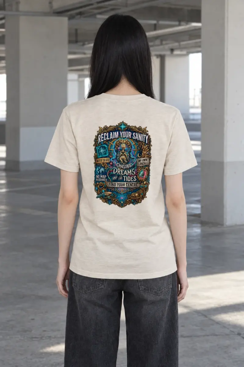"No Map Required" Heavyweight Unisex Crewneck T-shirt