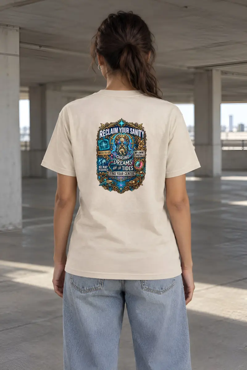 "No Map Required" Heavyweight Unisex Crewneck T-shirt