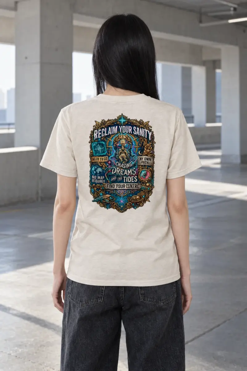 "No Map Required" Heavyweight Unisex Crewneck T-shirt