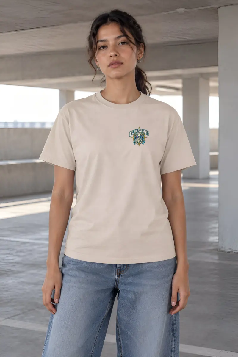 "No Map Required" Heavyweight Unisex Crewneck T-shirt