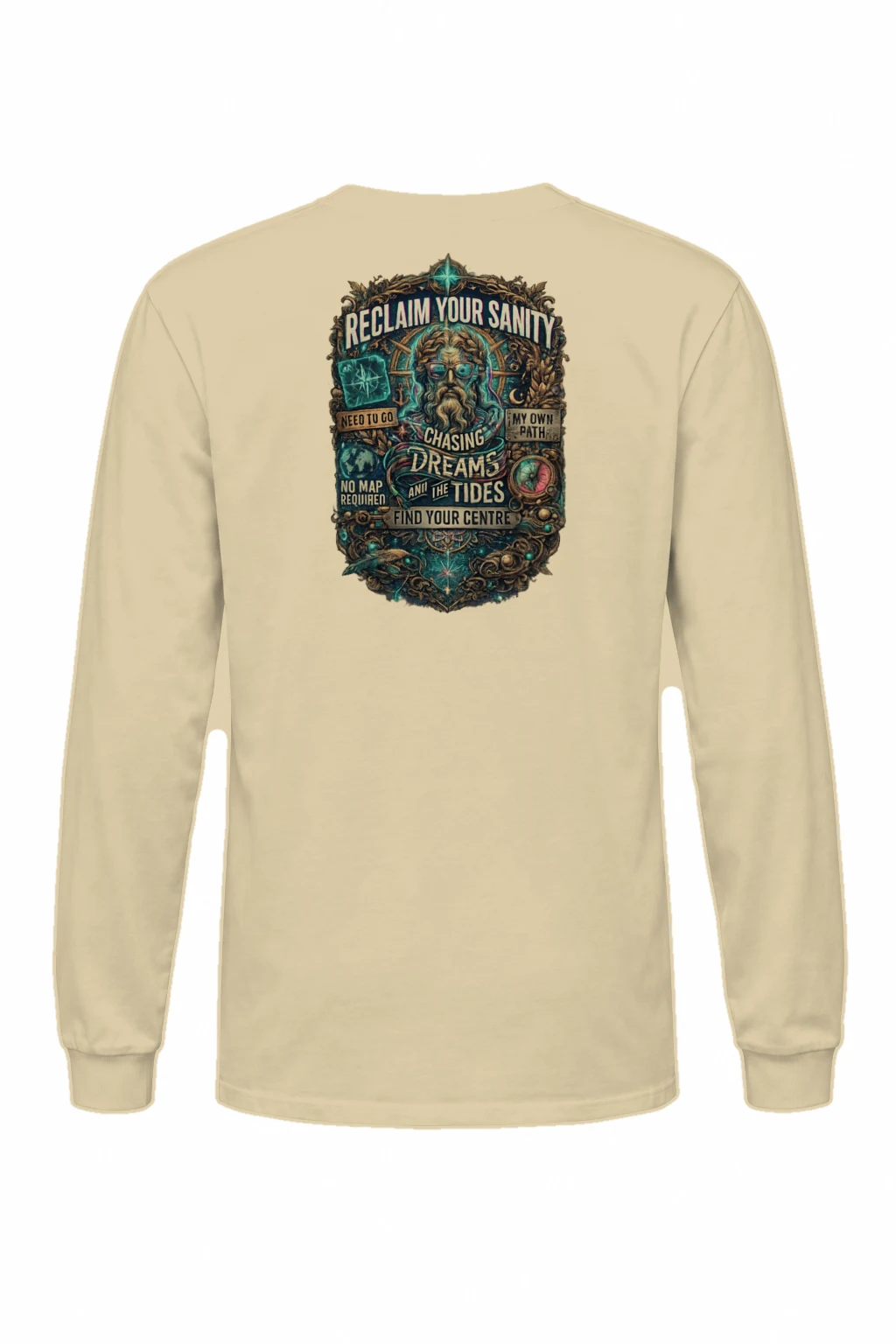 "No Map Required" Unisex Longsleeve T-shirt | Gildan 2400
