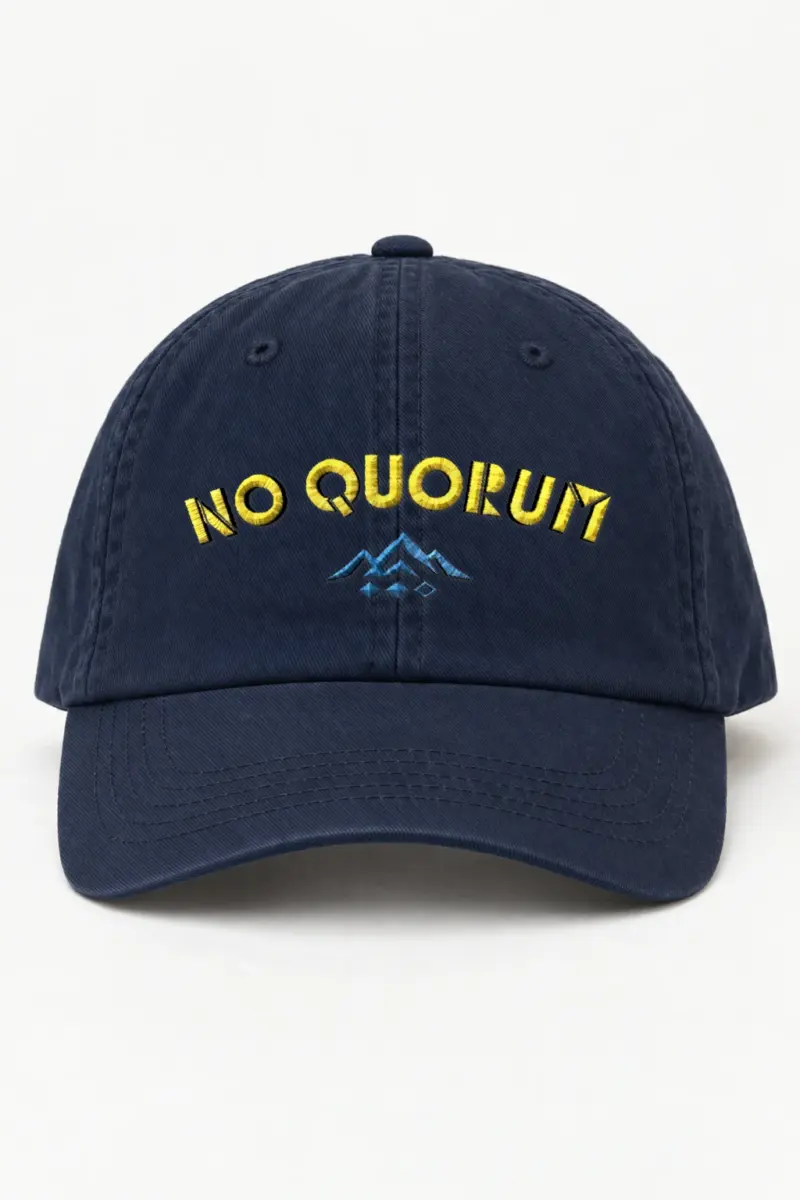 "No Quorum" Classic Dad Hat · Embroidered