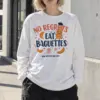 "No Regrets Baguettes" Unisex Longsleeve T-shirt | Gildan 2400