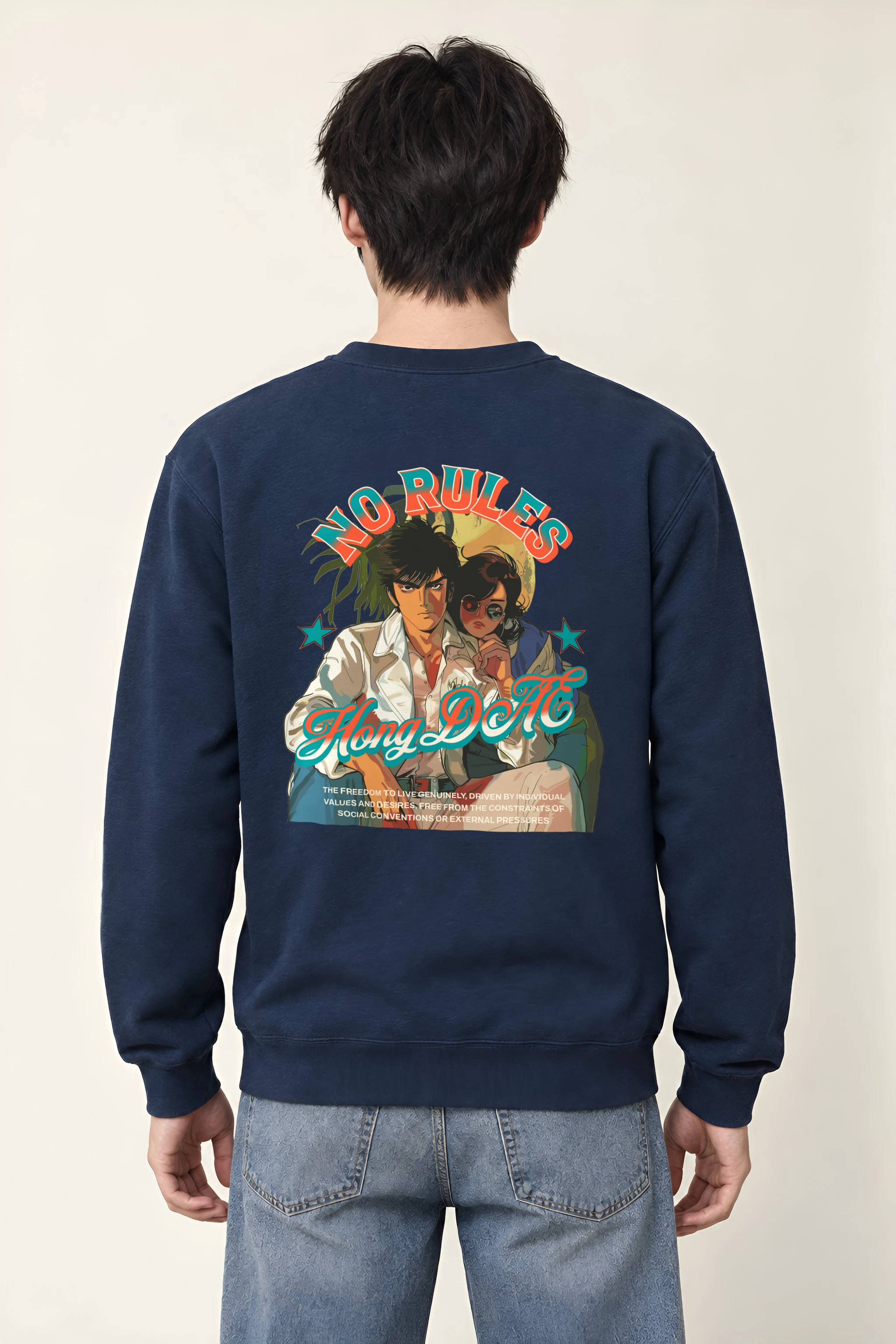 "No Rules" Heavy Blend Unisex Crewneck Sweatshirt