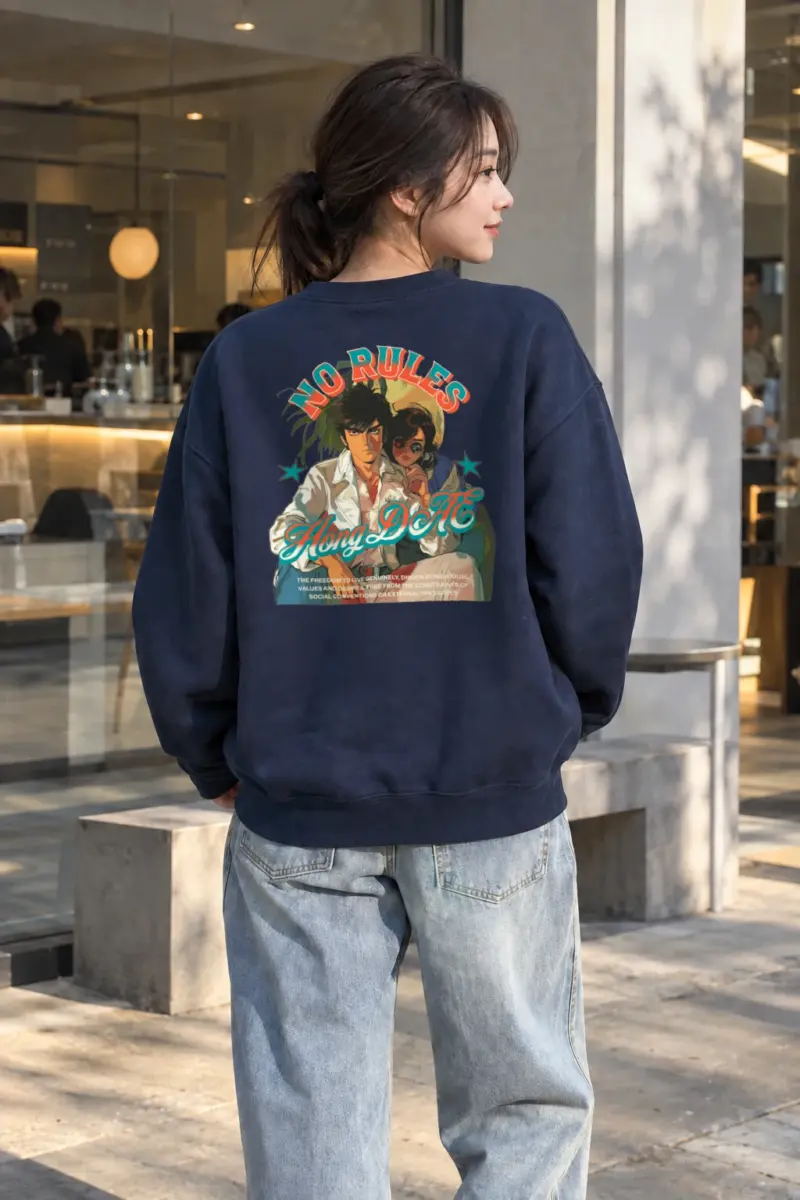 “No Rules” Heavy Blend Unisex Crewneck Sweatshirt | Gildan 18000