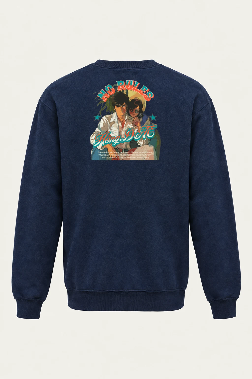 "No Rules" Heavy Blend Unisex Crewneck Sweatshirt | Gildan 18000