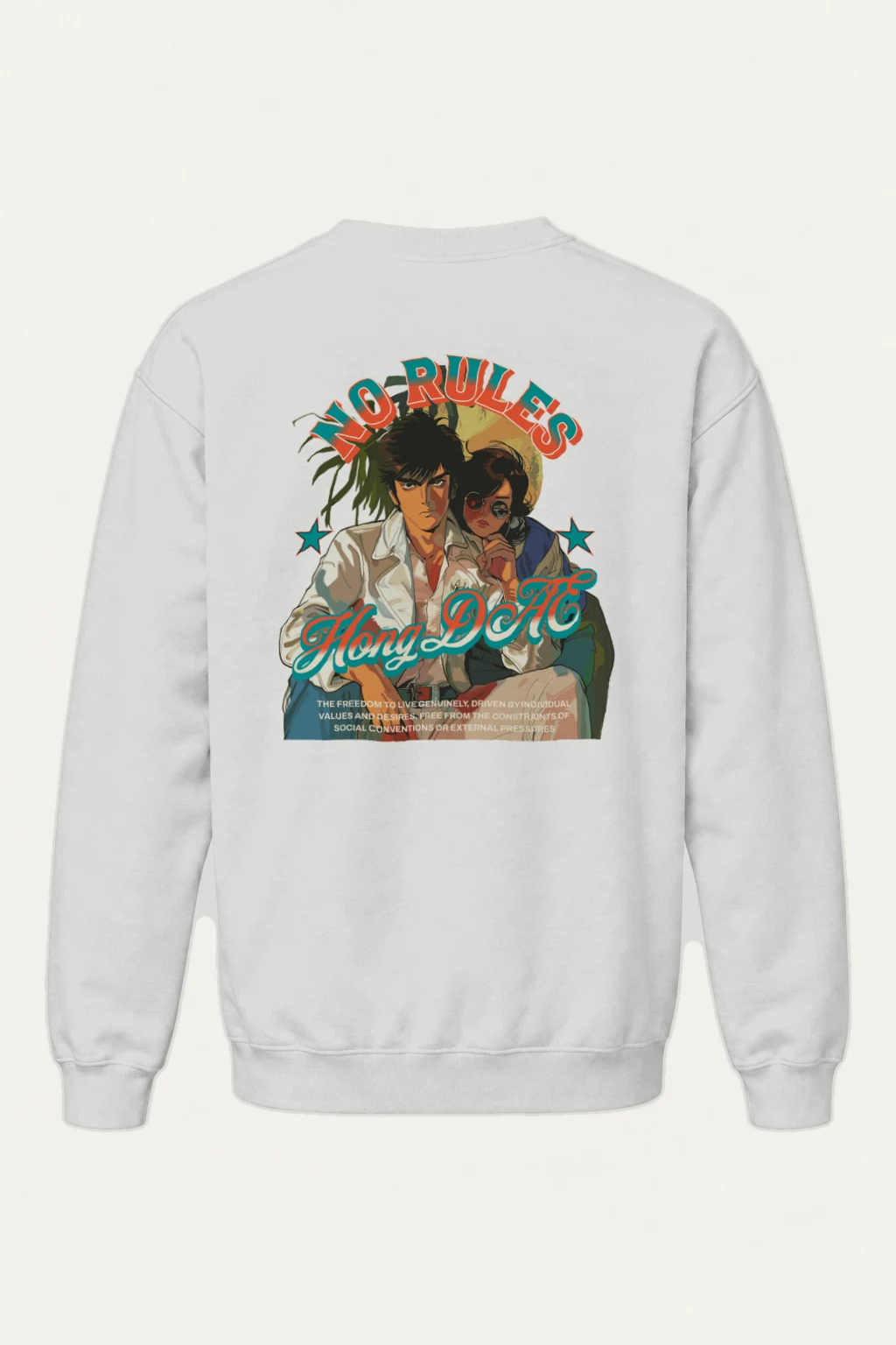 "No Rules" Heavy Blend Unisex Crewneck Sweatshirt | Gildan 18000