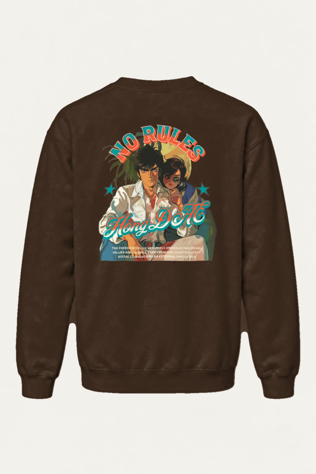 "No Rules" Heavy Blend Unisex Crewneck Sweatshirt | Gildan 18000