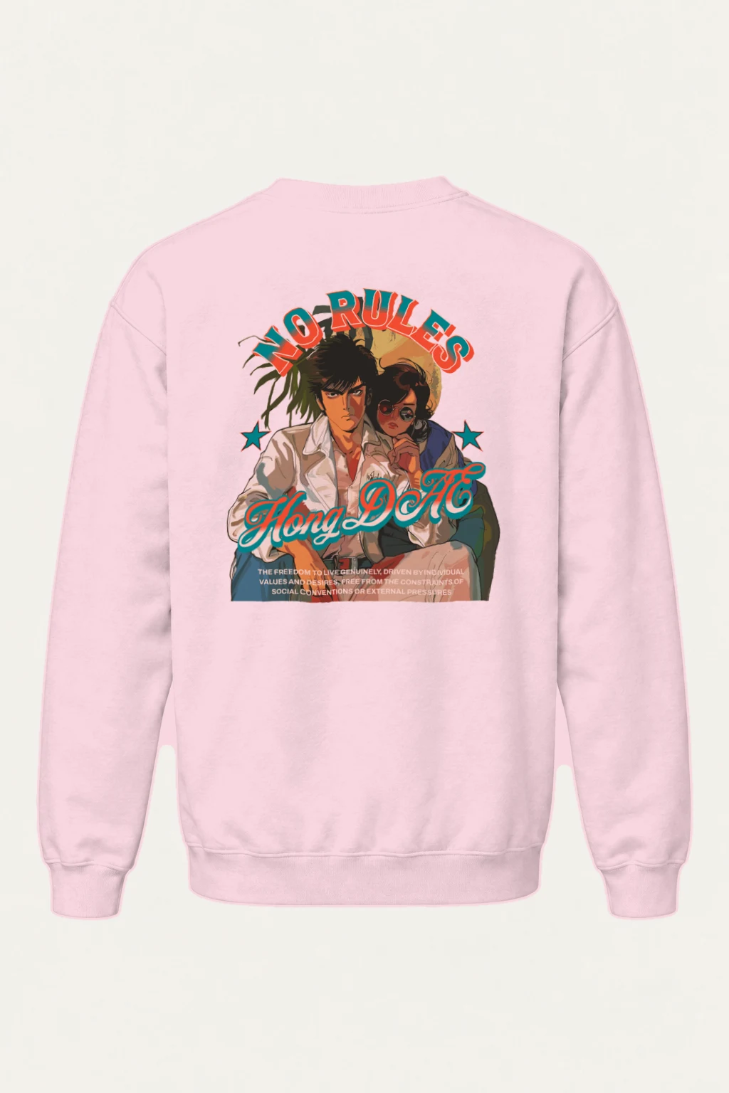"No Rules" Heavy Blend Unisex Crewneck Sweatshirt | Gildan 18000