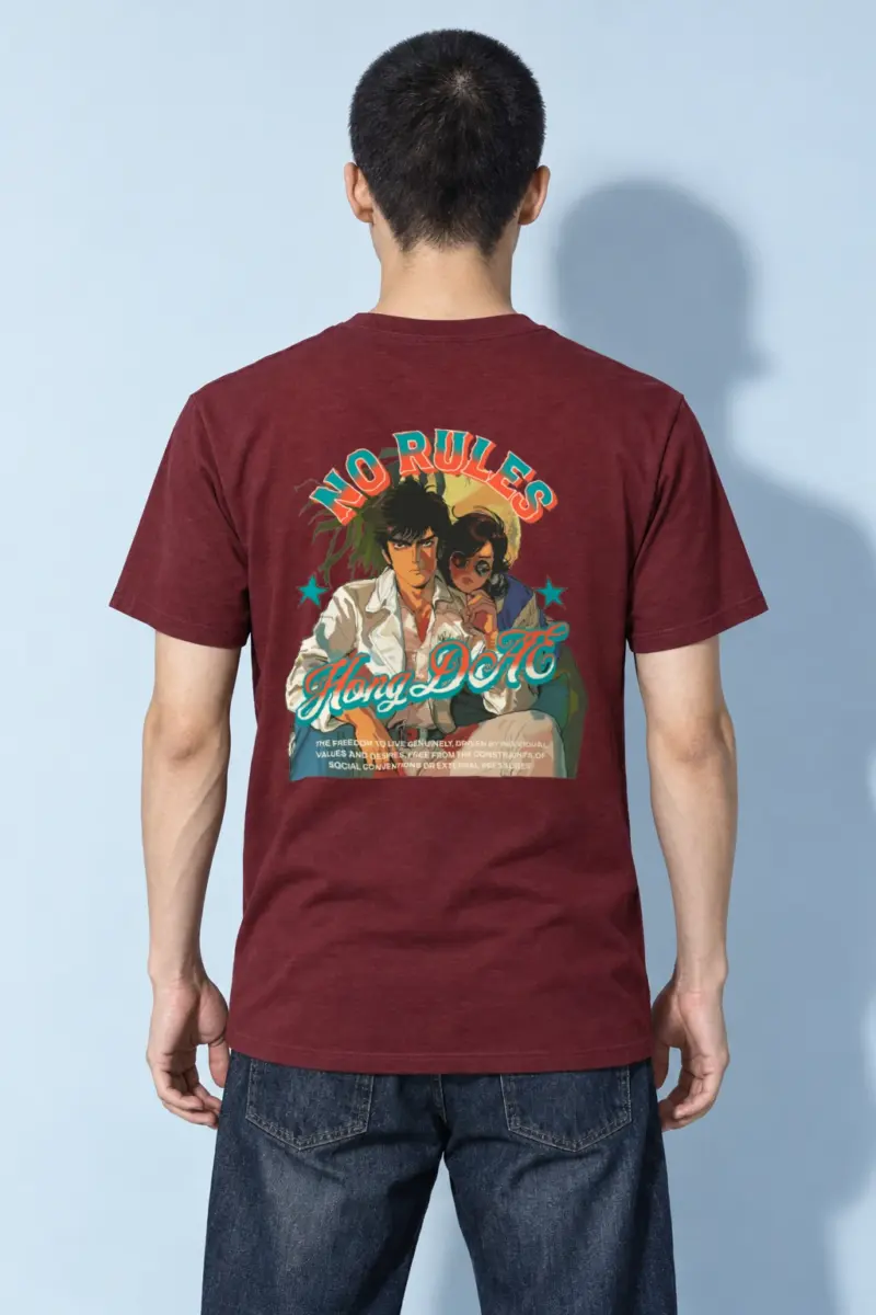 "No Rules" Heavyweight Unisex Crewneck T-shirt | Gildan 5000