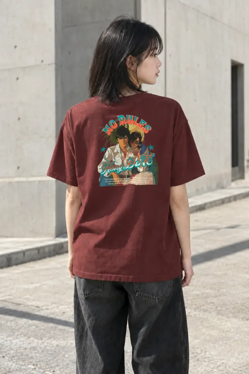 "No Rules" Heavyweight Unisex Crewneck T-shirt | Gildan 5000