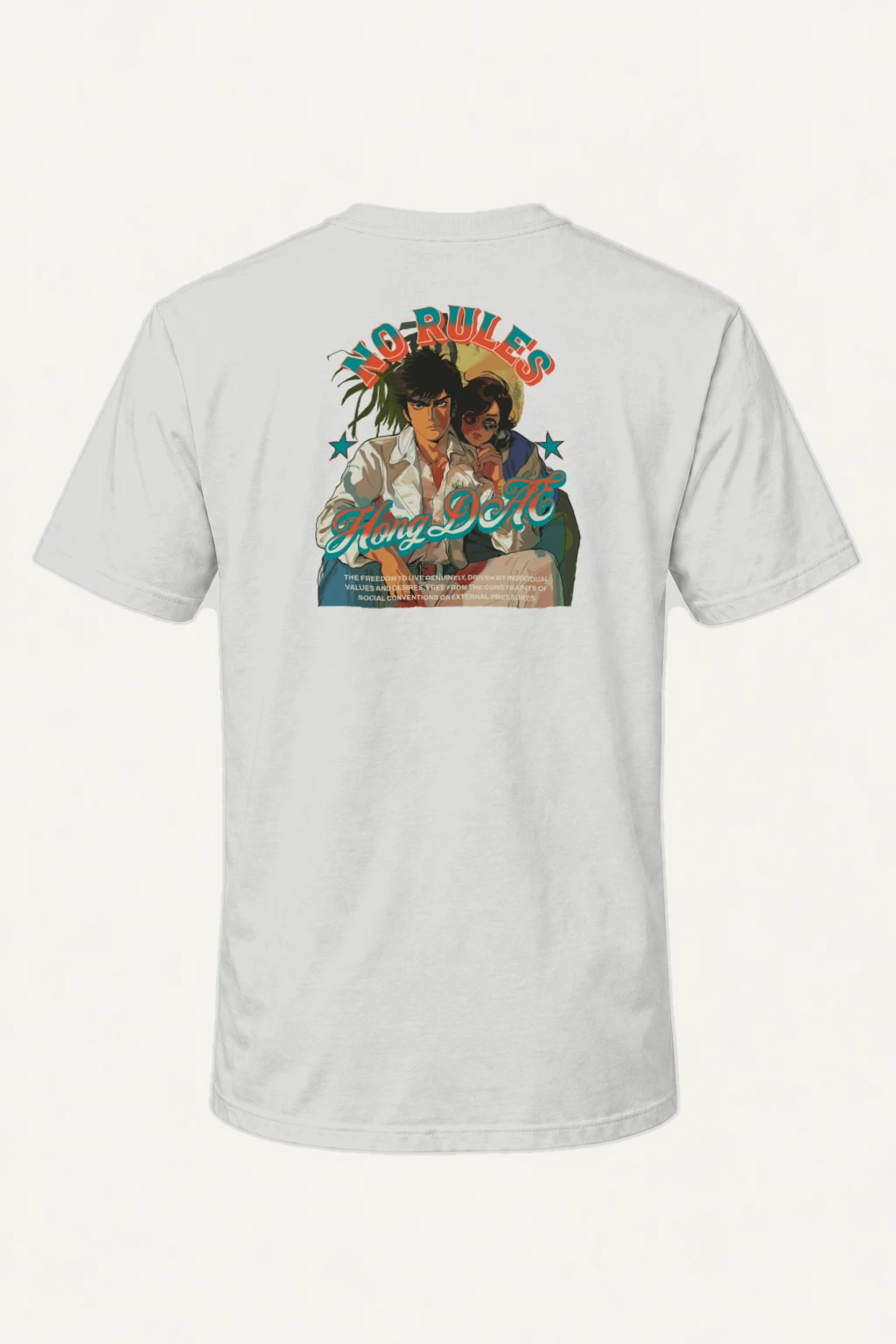 "No Rules" Heavyweight Unisex Crewneck T-shirt | Gildan 5000