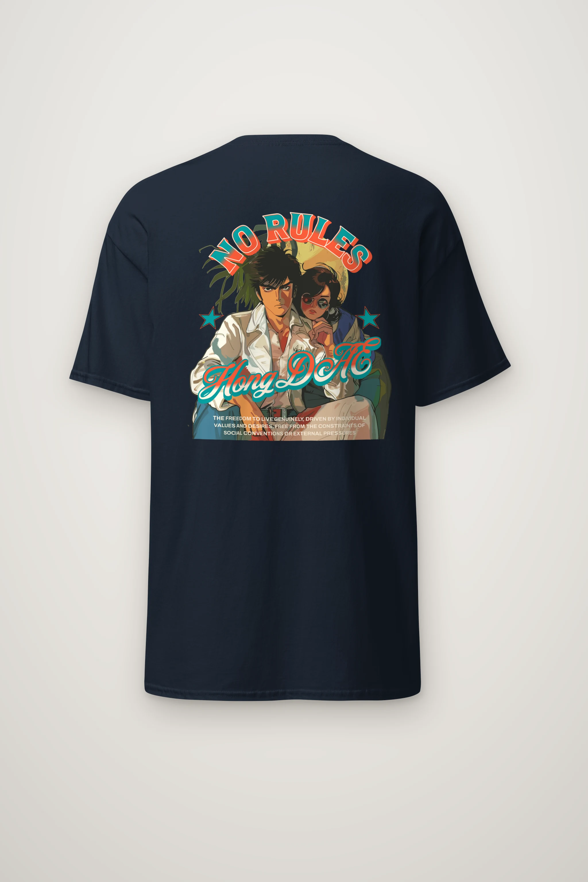 "No Rules" Heavyweight Unisex Crewneck T-shirt