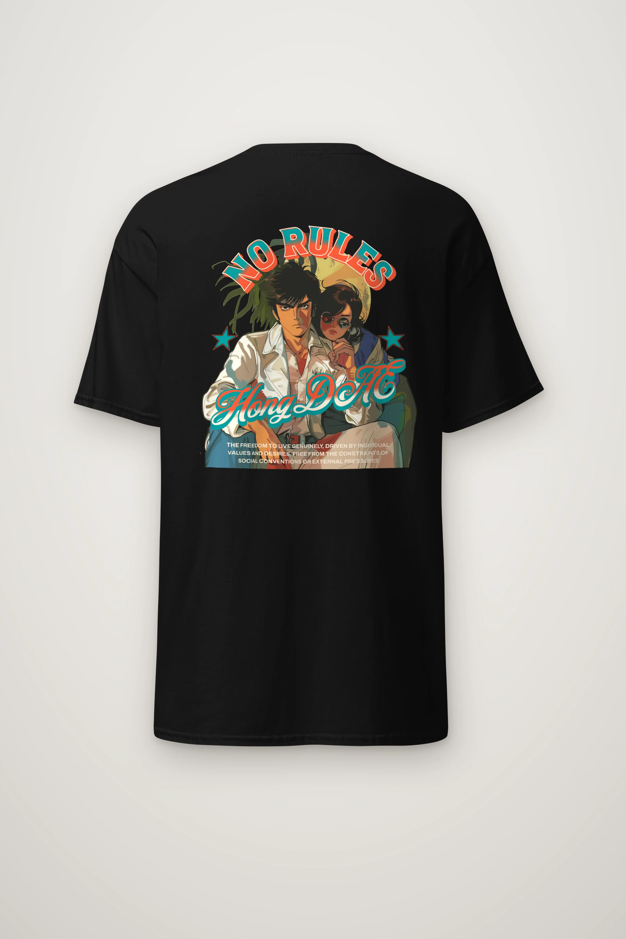 "No Rules" Heavyweight Unisex Crewneck T-shirt