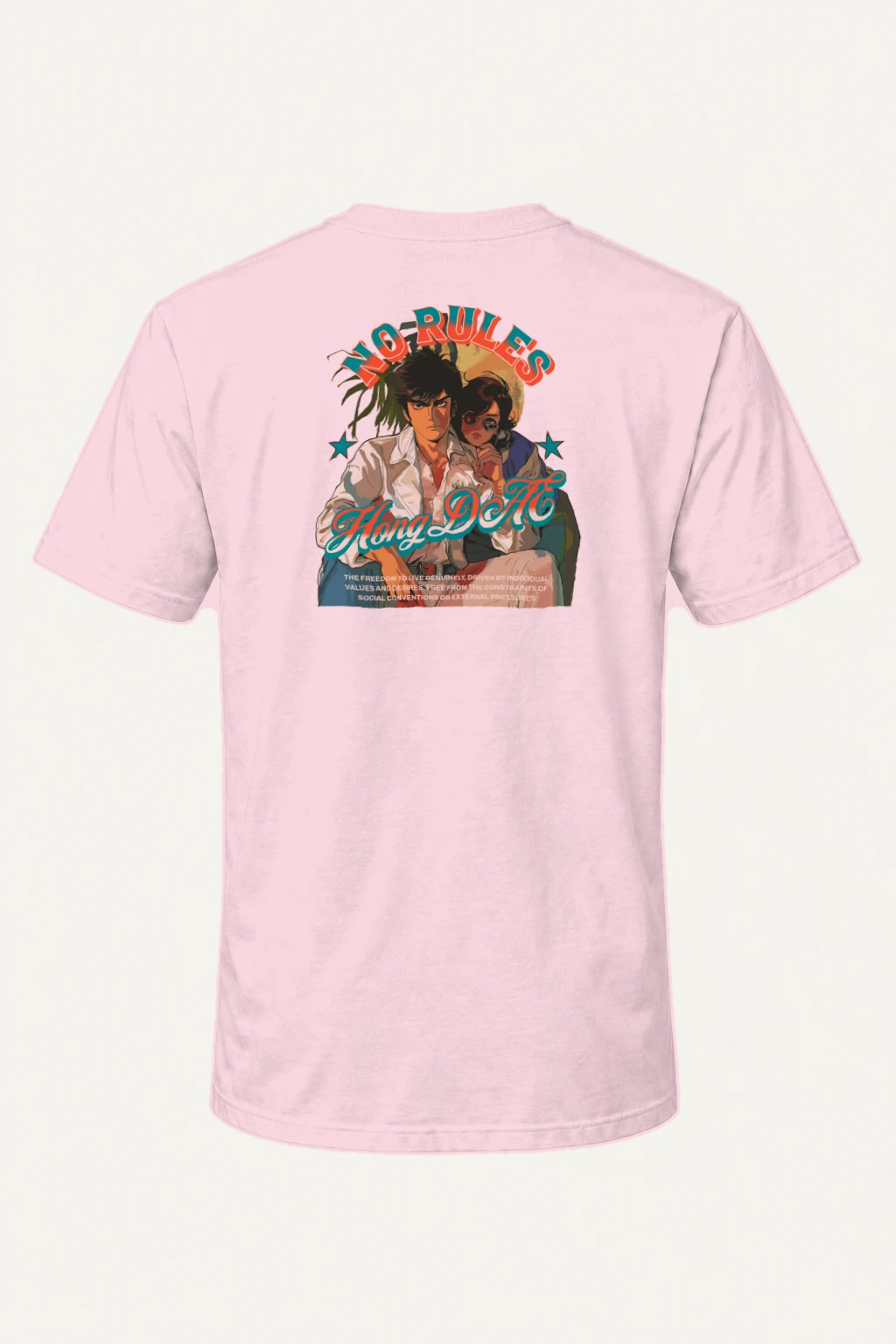 "No Rules" Heavyweight Unisex Crewneck T-shirt | Gildan 5000