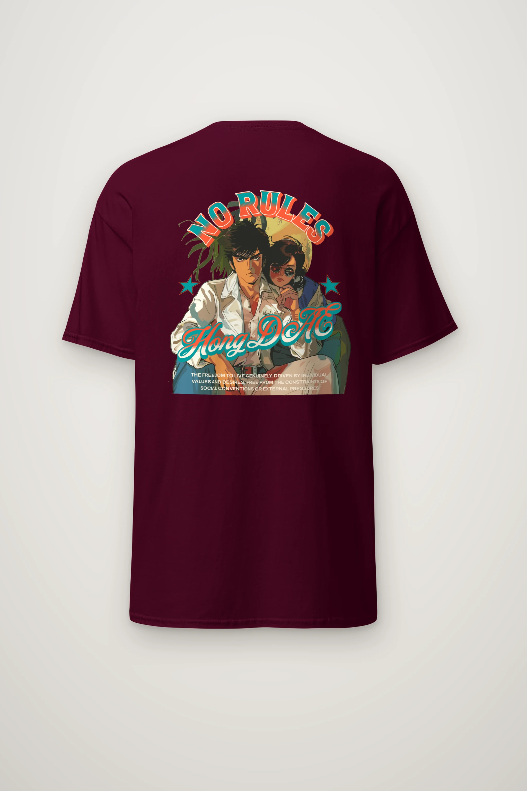 "No Rules" Heavyweight Unisex Crewneck T-shirt
