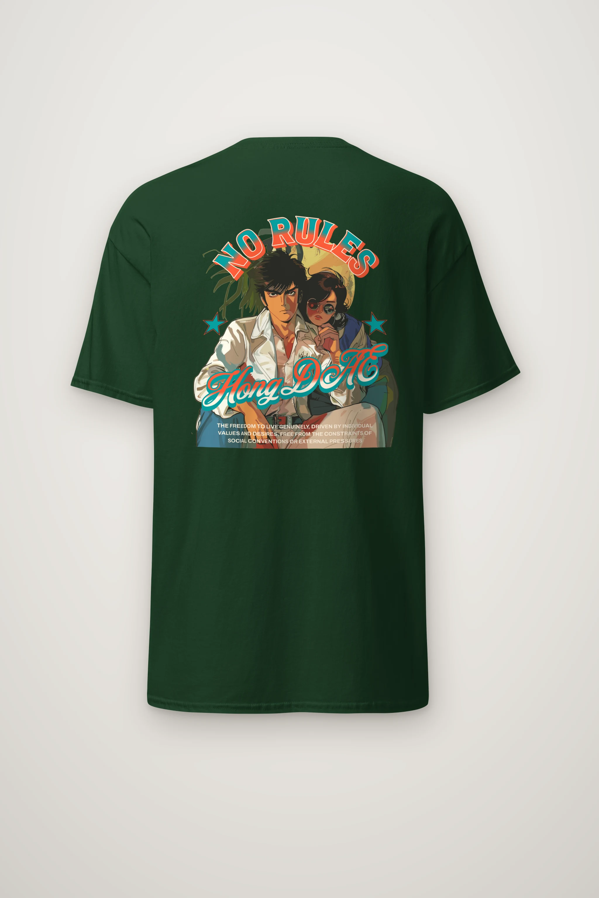 "No Rules" Heavyweight Unisex Crewneck T-shirt