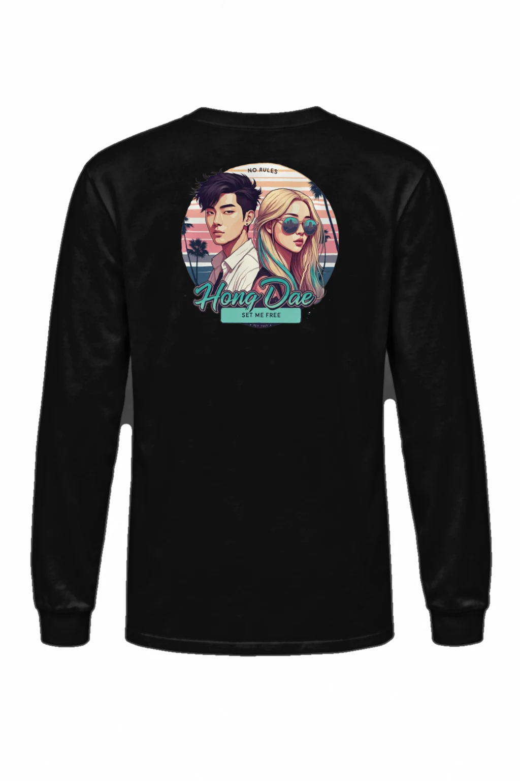 "No Rules Hongdae" Unisex Longsleeve T-shirt | Gildan 2400