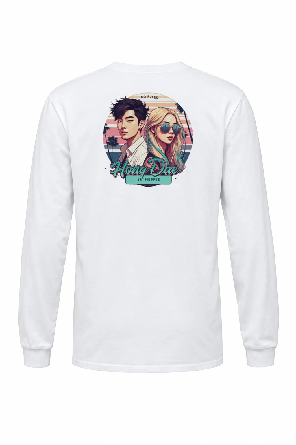 "No Rules Hongdae" Unisex Longsleeve T-shirt | Gildan 2400