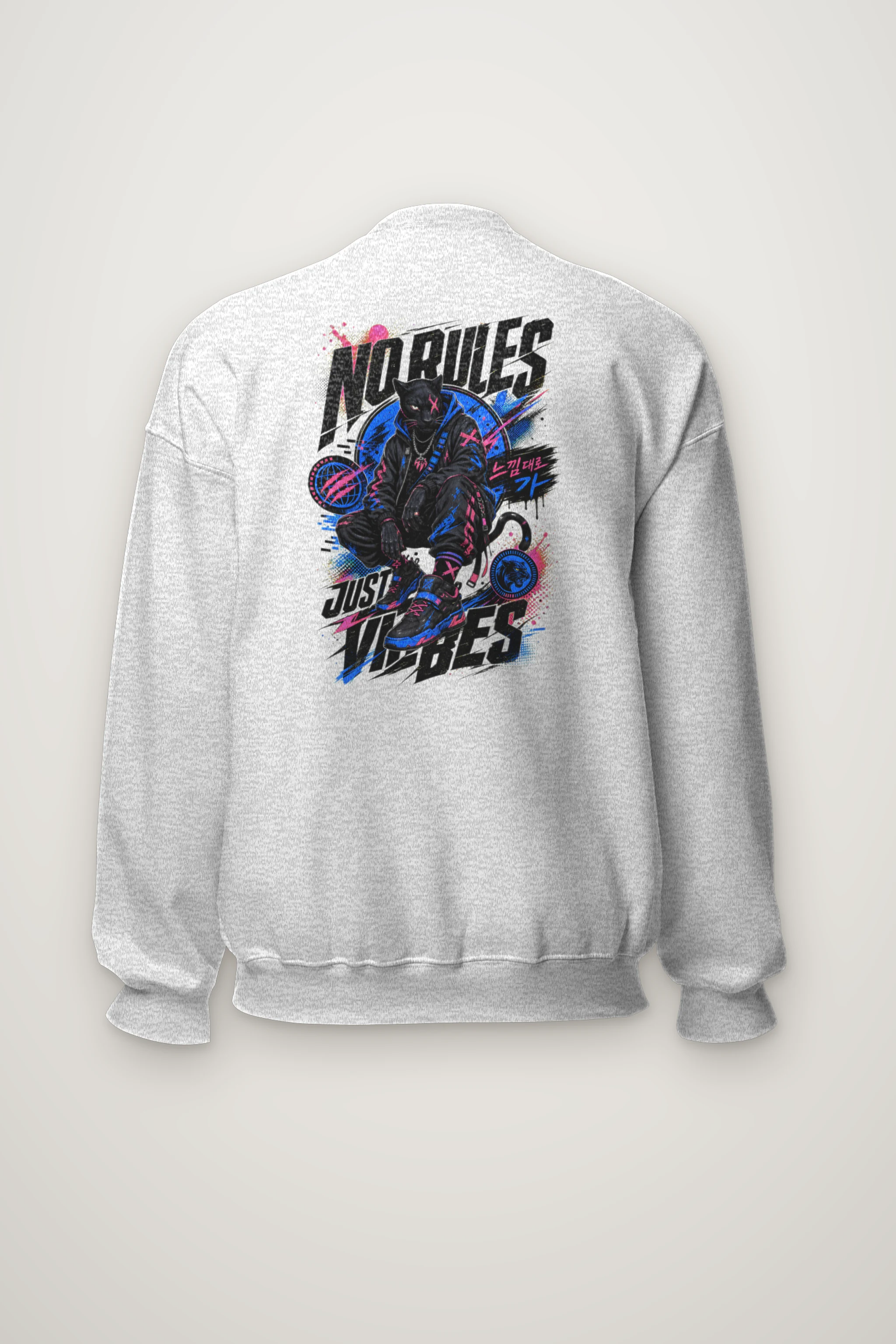 "No Rules Just Vibes" Heavy Blend Unisex Crewneck Sweatshirt