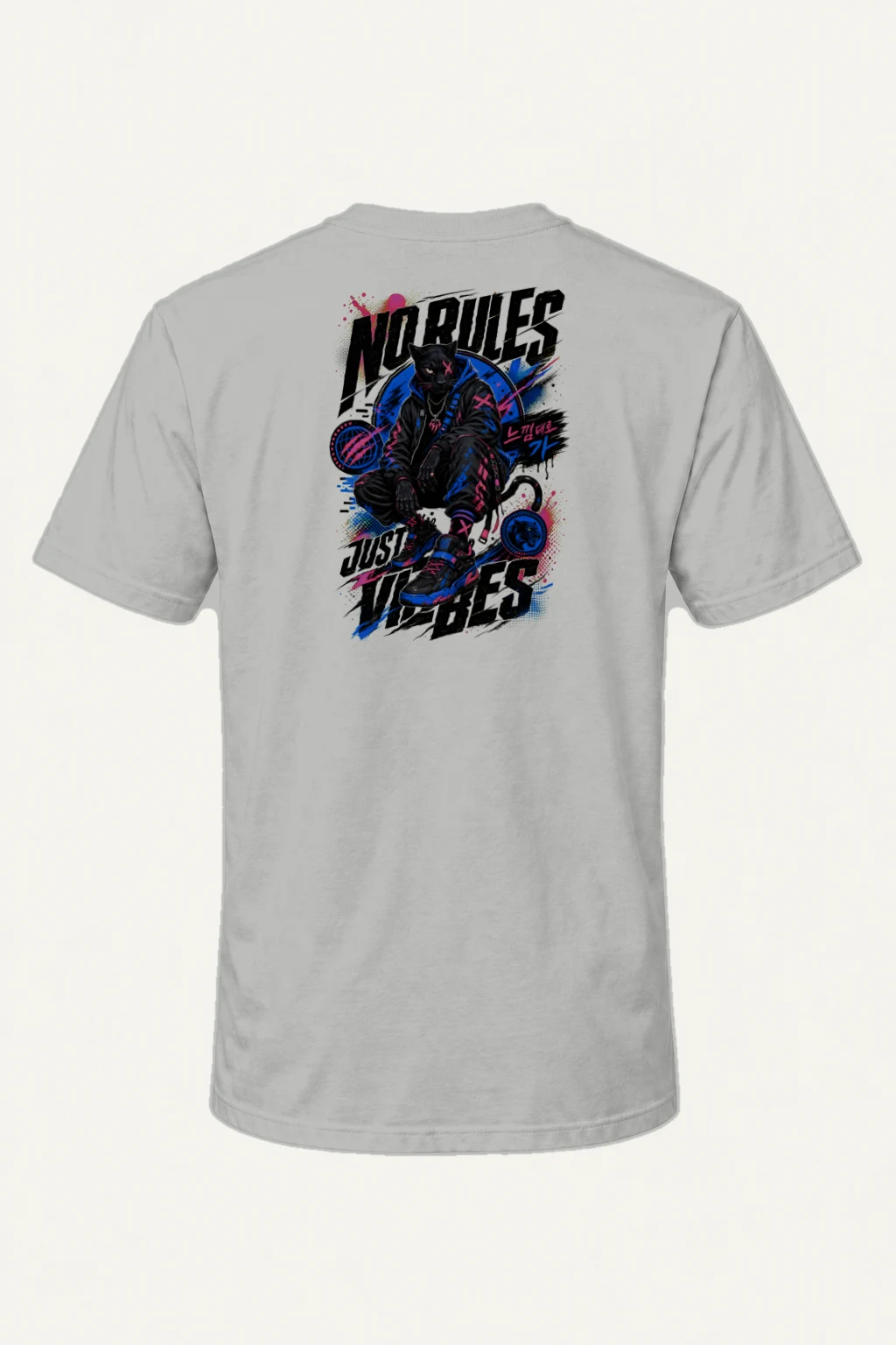 "No Rules Just Vibes" Heavyweight Unisex Crewneck T-shirt | Gildan 5000