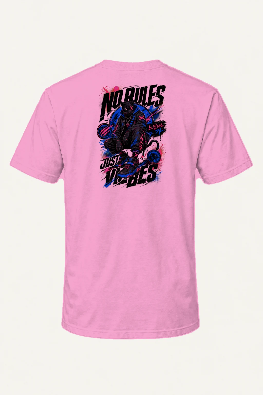 "No Rules Just Vibes" Heavyweight Unisex Crewneck T-shirt | Gildan 5000