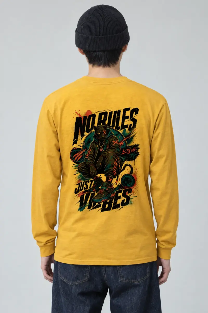 "No Rules Just Vibes" Unisex Longsleeve T-shirt