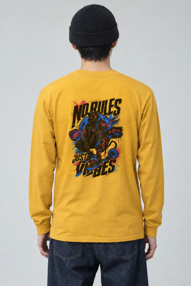 "No Rules Just Vibes" Unisex Longsleeve T-shirt