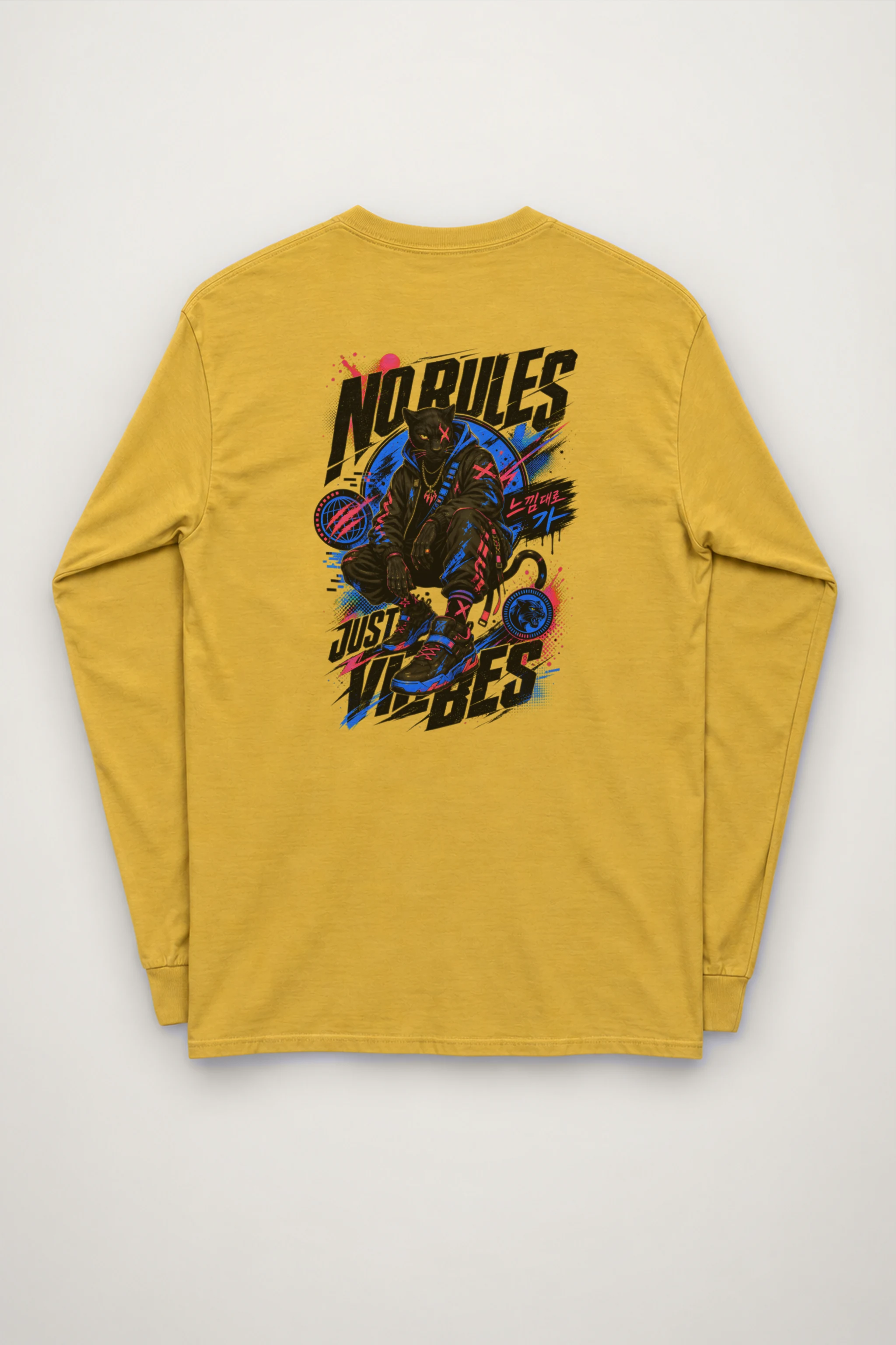 "No Rules Just Vibes" Unisex Longsleeve T-shirt