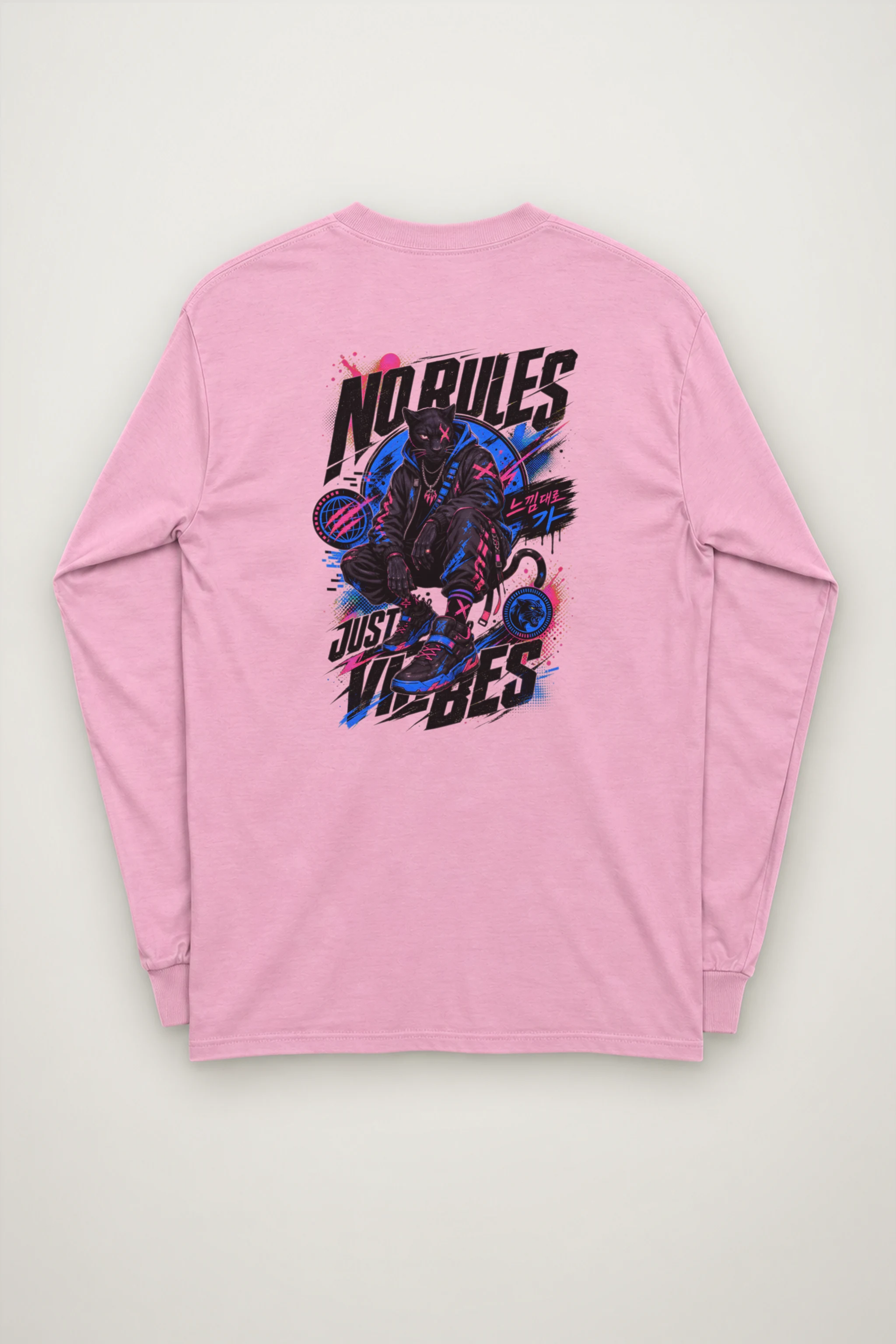 "No Rules Just Vibes" Unisex Longsleeve T-shirt