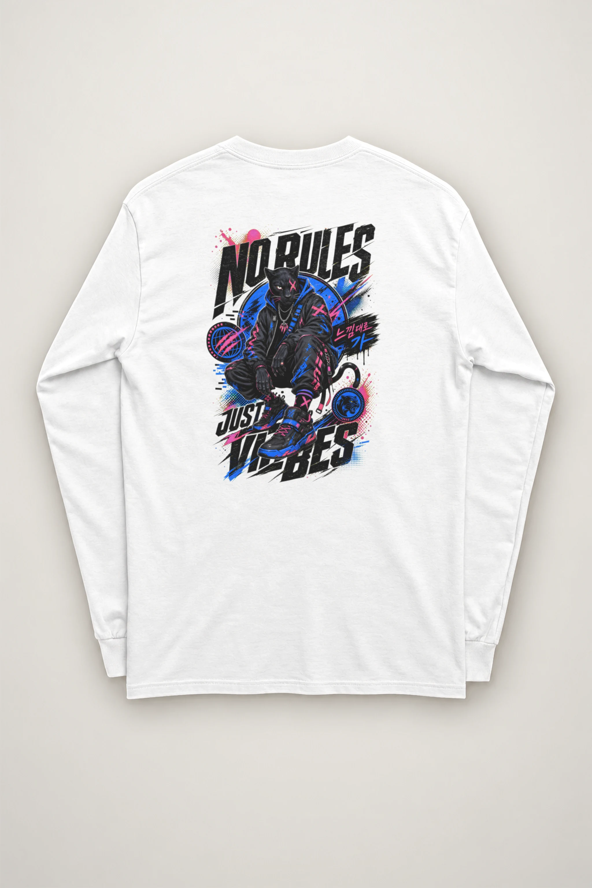 "No Rules Just Vibes" Unisex Longsleeve T-shirt