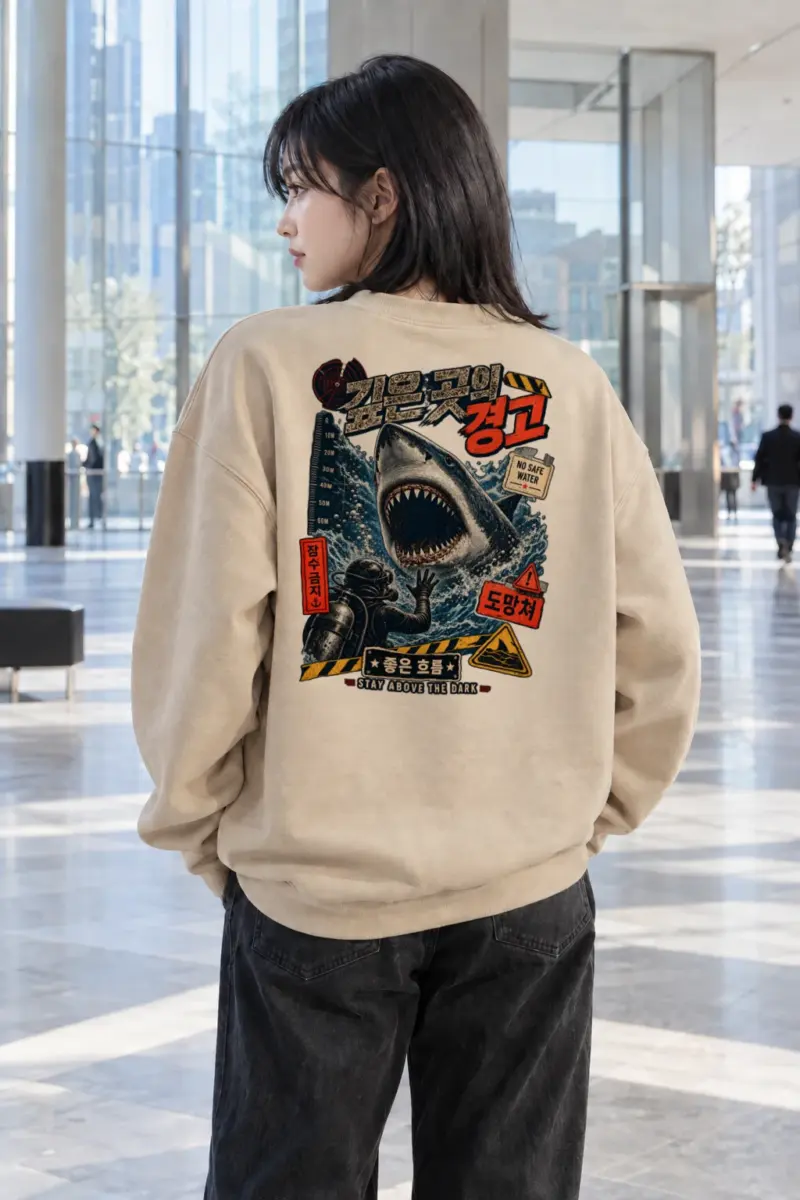 "No Safe Water" Heavy Blend Unisex Crewneck Sweatshirt | Gildan 18000
