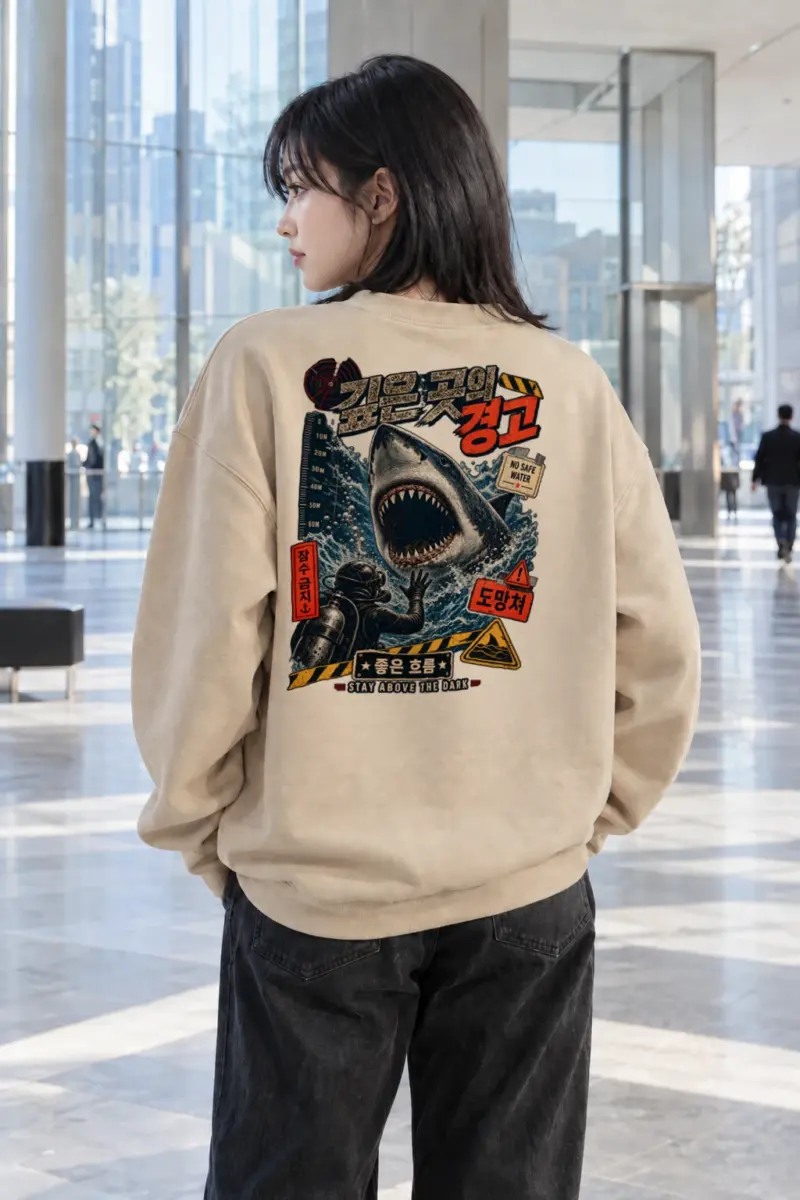"No Safe Water" Heavy Blend Unisex Crewneck Sweatshirt | Gildan 18000