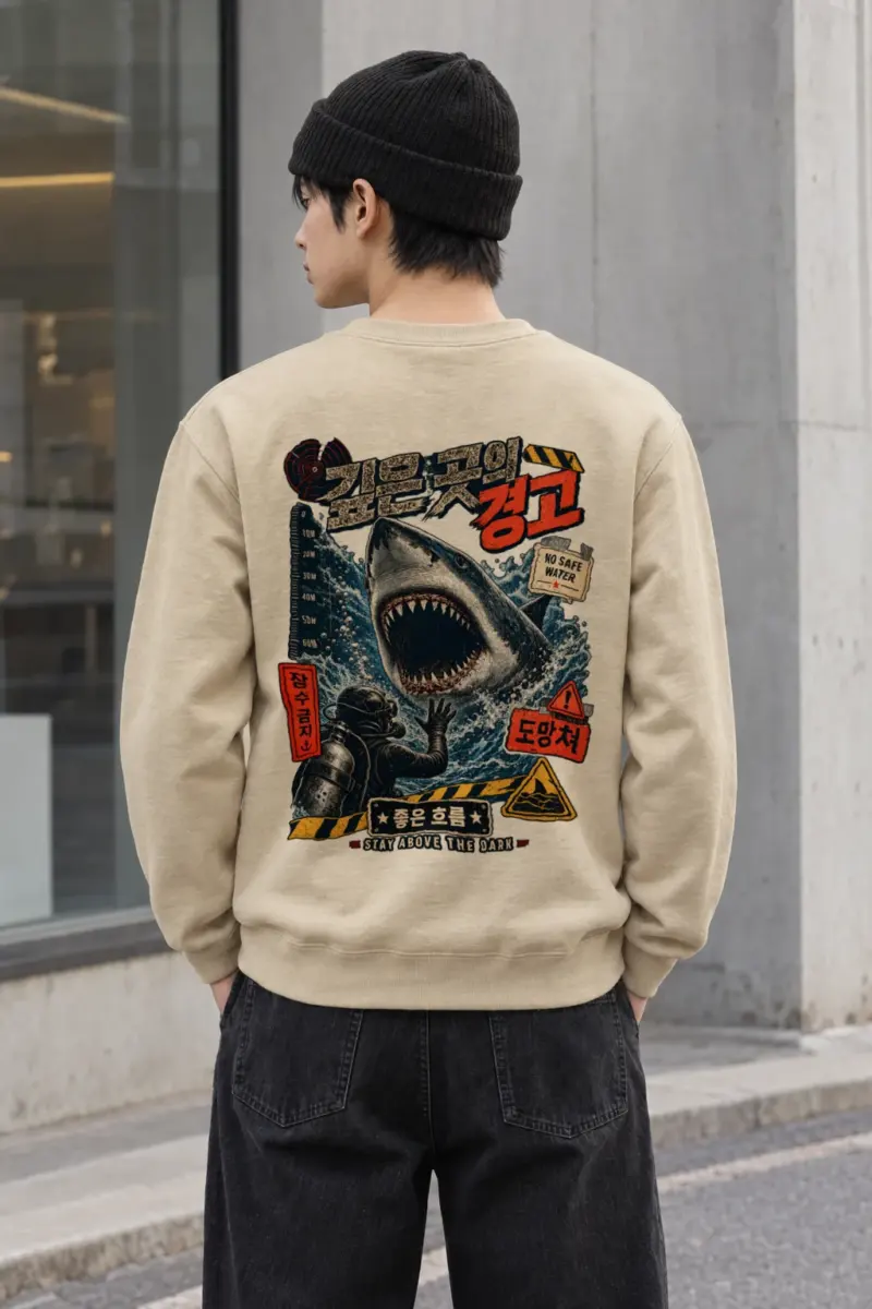 "No Safe Water" Heavy Blend Unisex Crewneck Sweatshirt