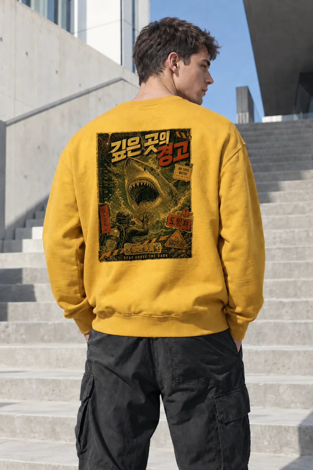 "No Safe Water" Heavy Blend Unisex Crewneck Sweatshirt | Gildan 18000