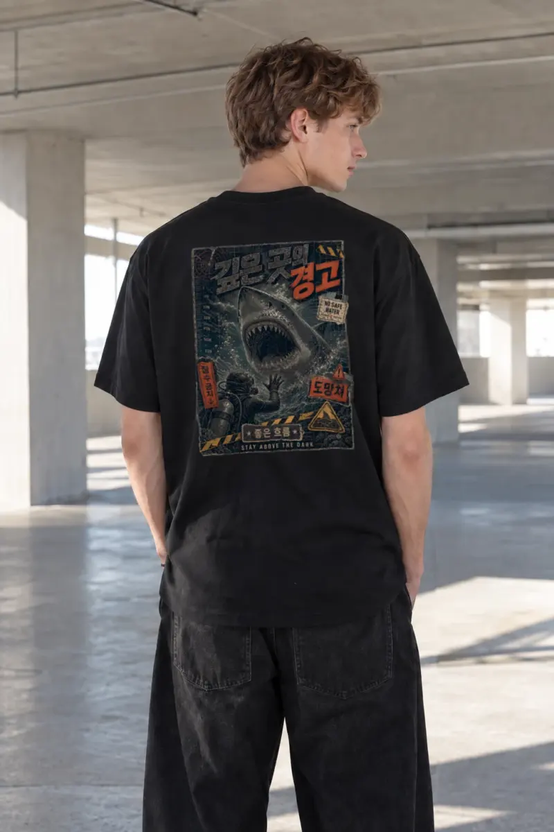 "No Safe Water" Heavyweight Unisex Crewneck T-shirt | Gildan 5000