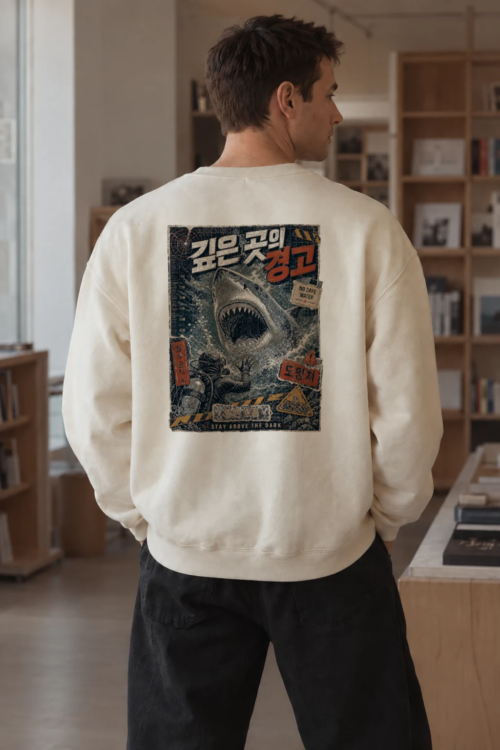 "No Safe Water" Unisex Sponge Fleece Crewneck Sweatshirt | Bella + Canvas 3901