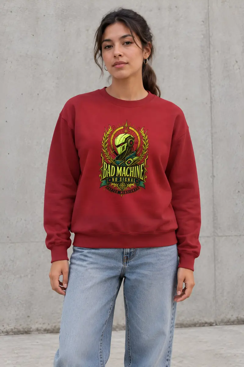 "No Signal After Midnight" Heavy Blend Unisex Crewneck Sweatshirt