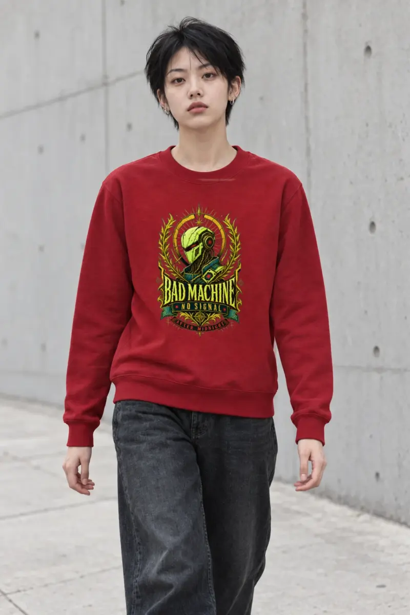 "No Signal After Midnight" Heavy Blend Unisex Crewneck Sweatshirt