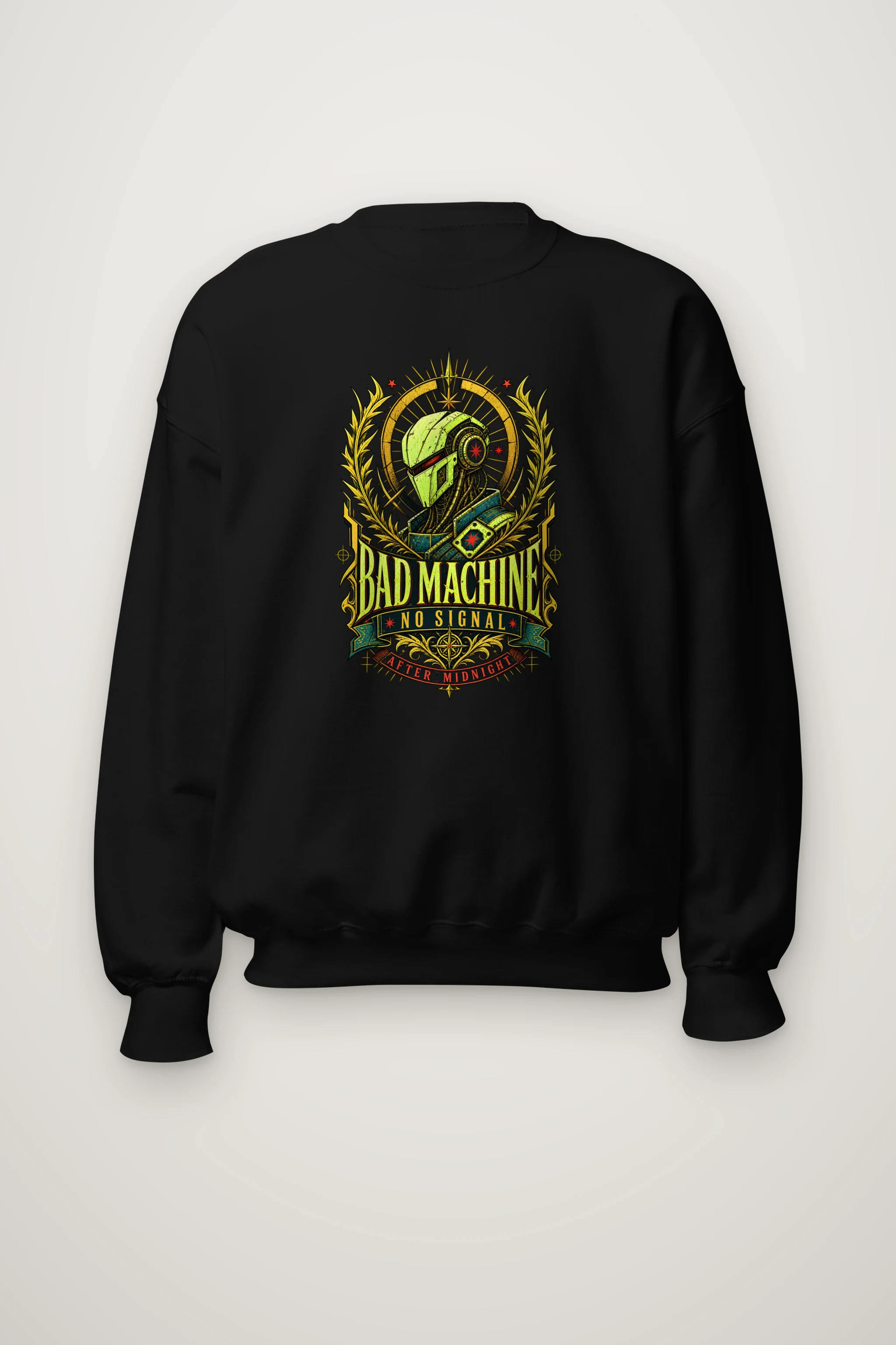 "No Signal After Midnight" Heavy Blend Unisex Crewneck Sweatshirt