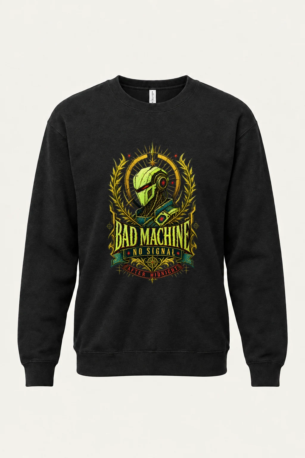 "No Signal After Midnight" Heavy Blend Unisex Crewneck Sweatshirt | Gildan 18000