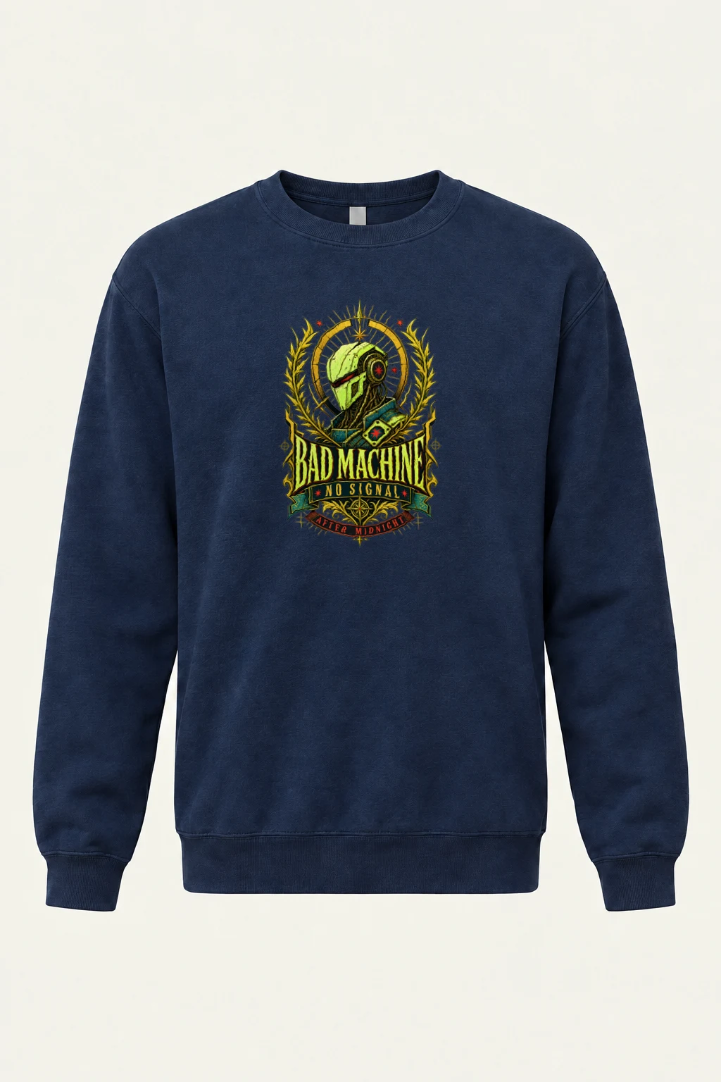 "No Signal After Midnight" Heavy Blend Unisex Crewneck Sweatshirt | Gildan 18000