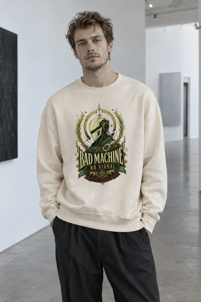 “No Signal After Midnight” Unisex Sponge Fleece Crewneck Sweatshirt | Bella + Canvas 3901