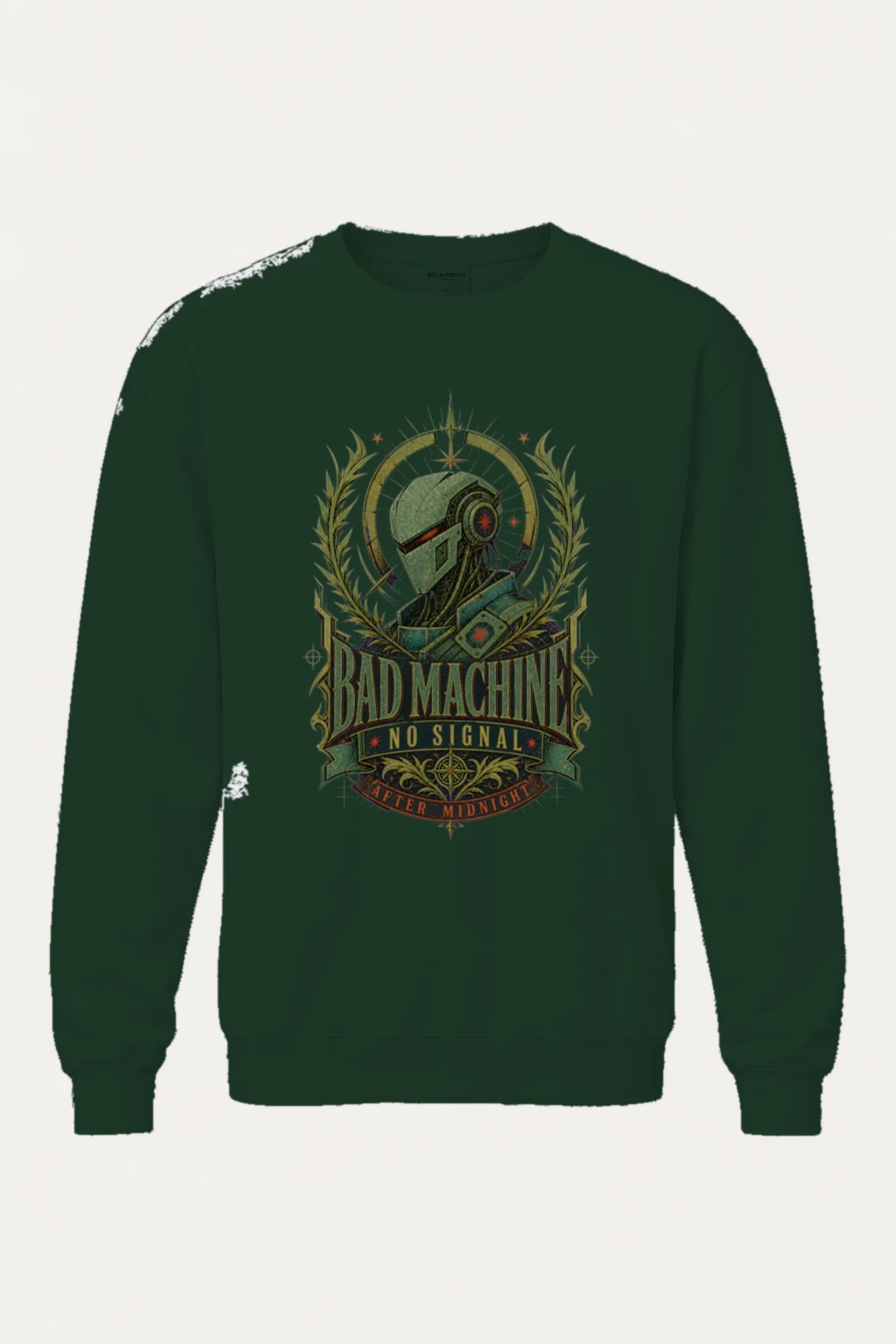 "No Signal After Midnight" Unisex Sponge Fleece Crewneck Sweatshirt | Bella + Canvas 3901