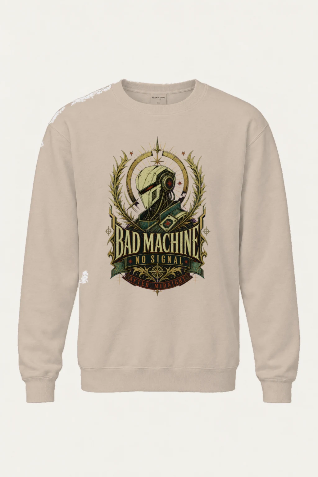 "No Signal After Midnight" Unisex Sponge Fleece Crewneck Sweatshirt | Bella + Canvas 3901