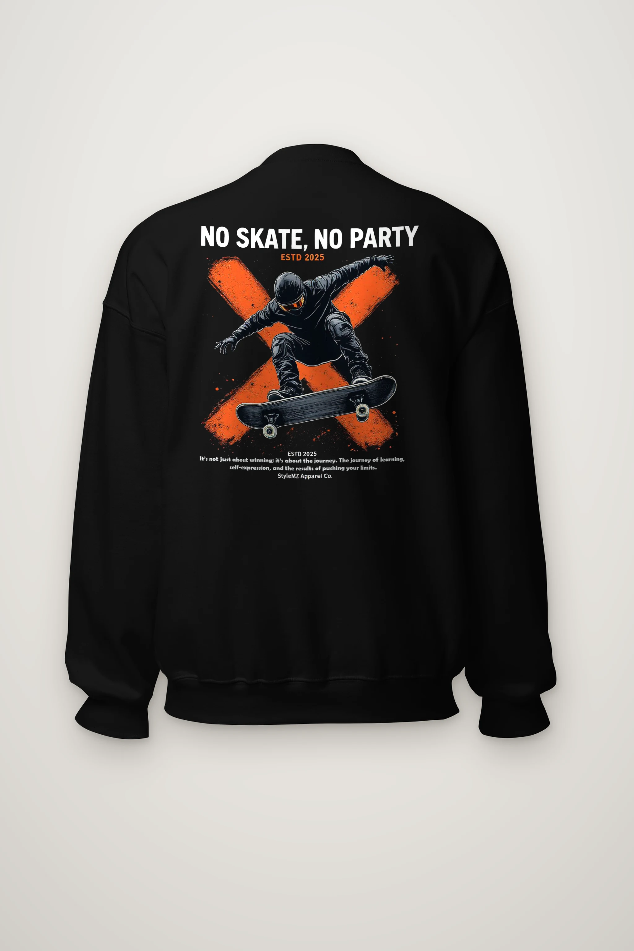"No Skate No Party" Heavy Blend Unisex Crewneck Sweatshirt