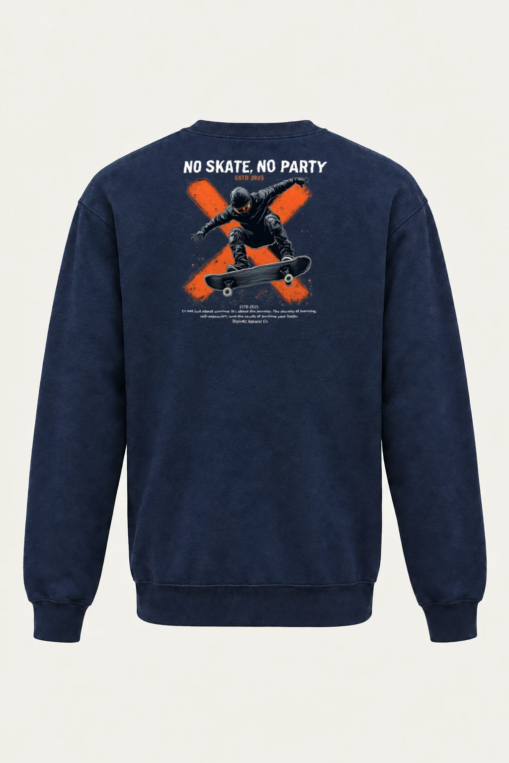 "No Skate No Party" Heavy Blend Unisex Crewneck Sweatshirt | Gildan 18000