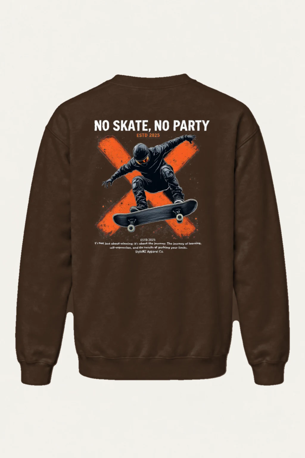 "No Skate No Party" Heavy Blend Unisex Crewneck Sweatshirt | Gildan 18000